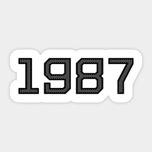 Cool Birthday Shirt 1987 Birth Year Gift Sticker